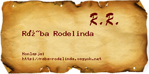 Rába Rodelinda névjegykártya